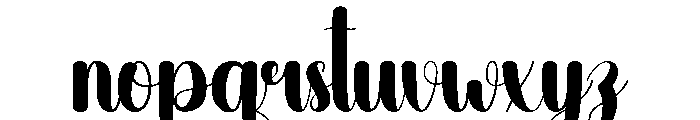 Bayfresh Font LOWERCASE