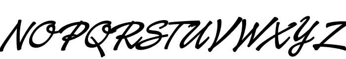 Baystar Script PERSONAL USE ONLY Bold PERSONAL USE ONLY Font UPPERCASE