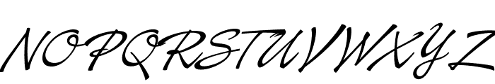 Baystar Script PERSONAL USE ONLY Light PERSONAL USE ONLY Font UPPERCASE
