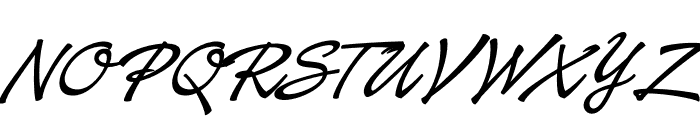 Baystar Script PERSONAL USE ONLY Medium PERSONAL USE ONLY Font UPPERCASE