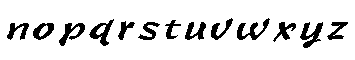 Baoli TC Regular Font LOWERCASE