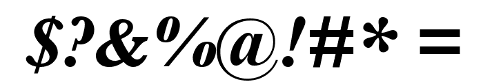 Baskerville Bold Italic Font OTHER CHARS