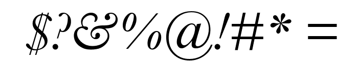 Baskerville Italic Font OTHER CHARS
