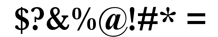 Baskerville SemiBold Font OTHER CHARS