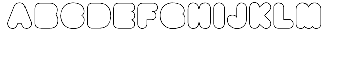 BAQ Rounded Outline Font LOWERCASE