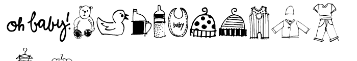 Baby Doodles Regular Font LOWERCASE