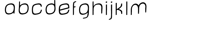 Baby Mine Thin Jumping Font LOWERCASE