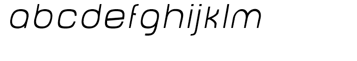 Baby Mine Thin Oblique Font LOWERCASE