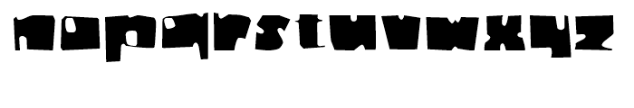 Badger Fatboy Thin Font LOWERCASE