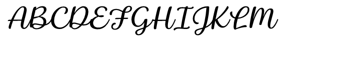 Baguet Script Thin italic Font UPPERCASE