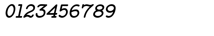 Baltimore Typewriter Italic Regular Font OTHER CHARS