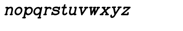 Baltimore Typewriter Italic Regular Font LOWERCASE
