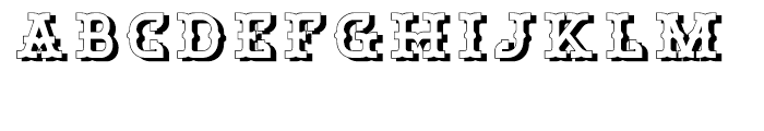 Bamberforth Embossed Regular Font LOWERCASE