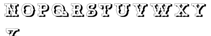 Bamberforth Embossed Regular Font LOWERCASE