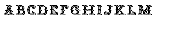 Bamberforth Shadowed Regular Font LOWERCASE