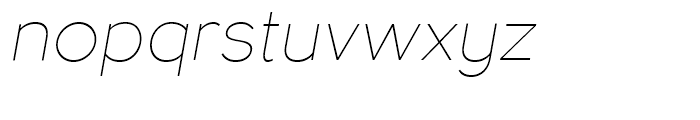 Bambino New Thin Italic Font LOWERCASE