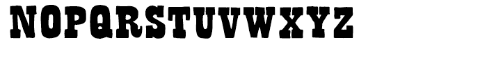 Bandoliers Shaved Font UPPERCASE