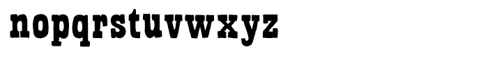 Bandoliers Shaved Font LOWERCASE