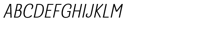 Barcis Condensed Regular Italic Font UPPERCASE