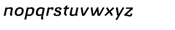 Barcis Expanded Demi Italic Font LOWERCASE