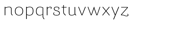 Barcis Expanded Light Font LOWERCASE