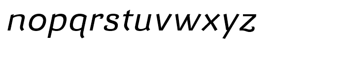 Barcis Expanded Medium Italic Font LOWERCASE