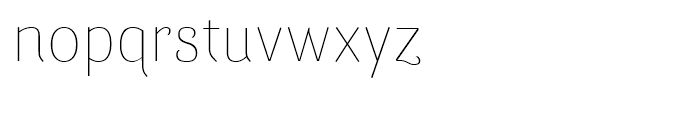 Barcis Normal Thin Font LOWERCASE