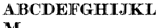 Barnboard Regular Font UPPERCASE
