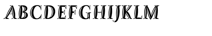 Barracuda Bold Relief Font UPPERCASE