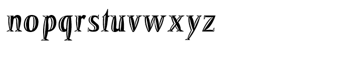Barracuda Bold Relief Font LOWERCASE