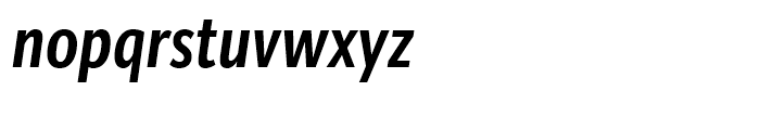 Bartholeme Sans ExtraBold Italic Font LOWERCASE