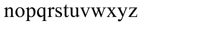 Bary Regular Font LOWERCASE