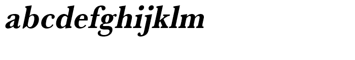 Baskerville Bold Extra Narrow Oblique Font LOWERCASE