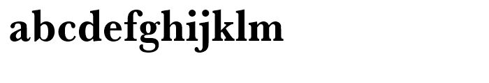 Baskerville Bold Extra Narrow Font LOWERCASE