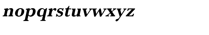 Baskerville Bold Narrow Oblique Font LOWERCASE