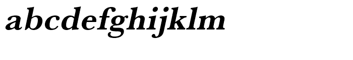 Baskerville Bold Oblique Font LOWERCASE