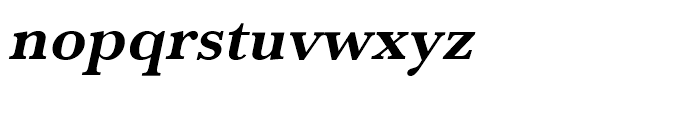 Baskerville Bold Oblique Font LOWERCASE