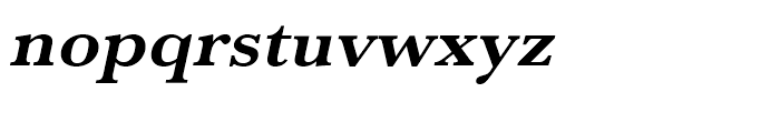 Baskerville Bold Wide Oblique Font LOWERCASE