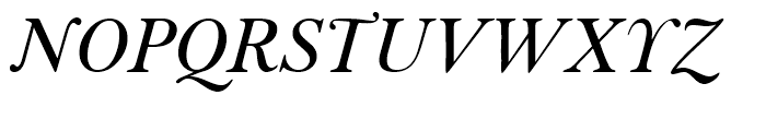 Baskerville Classico Italic Font UPPERCASE