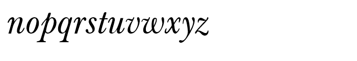 Baskerville Classico Italic Font LOWERCASE