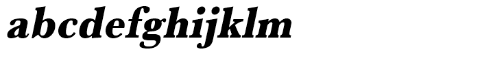 Baskerville Extra Bold Extra Narrow Oblique Font LOWERCASE