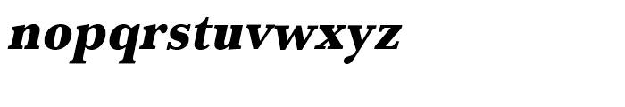 Baskerville Extra Bold Extra Narrow Oblique Font LOWERCASE