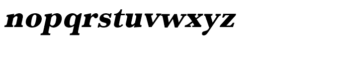 Baskerville Extra Bold Narrow Oblique Font LOWERCASE