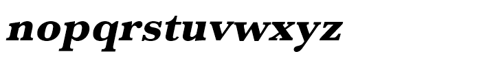 Baskerville Extra Bold Oblique Font LOWERCASE
