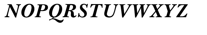 Baskerville Handcut Bold Italic Font UPPERCASE