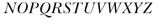Baskerville Handcut Regular Italic Font UPPERCASE