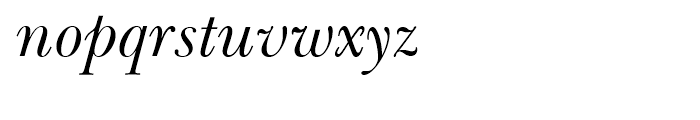 Baskerville Handcut Regular Italic Font LOWERCASE