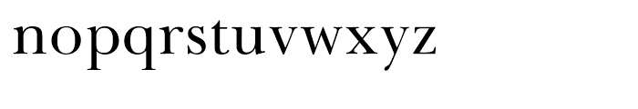 Baskerville LT Greek Upright Font LOWERCASE