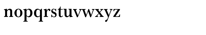 Baskerville Medium Extra Narrow Font LOWERCASE