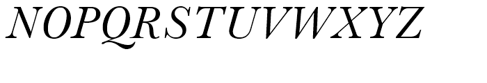 Baskerville No 2 Italic Font UPPERCASE